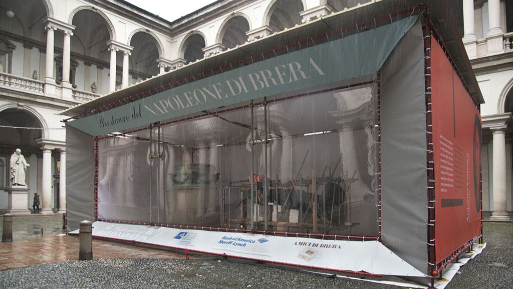 Il restauro del Napoleone di Brera, Pinacoteca di Brera, Milano