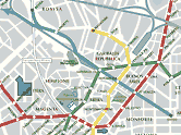 map of the Passante