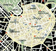 Milan, the City center
